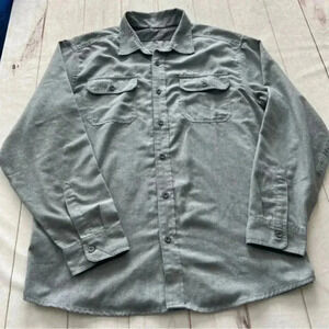 Orvis Gray Long Sleeve Button Up Pockets Outdoors Shirt Men's Size XL